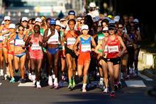 女子マラソン、棄権は１５人 東京との気温差、ゴール時はなし