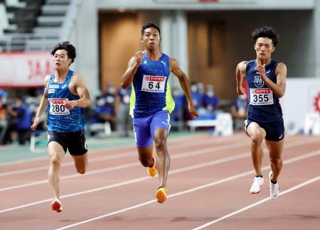 サニブラウン、１００Ｖで代表に 女子１５００田中も、日本選手権