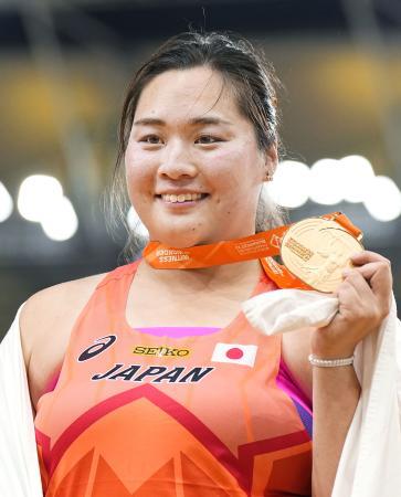 やり投げ北口が金メダル 世界陸上、パリ五輪代表に