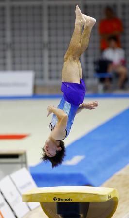 世界体操代表の南一輝が跳馬Ｖ スーパースペシャリスト選手権