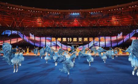 杭州アジア大会が開幕 日本選手団、過去最多