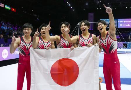 日本男子が８年ぶり世界一 世界体操、パリ五輪に弾み