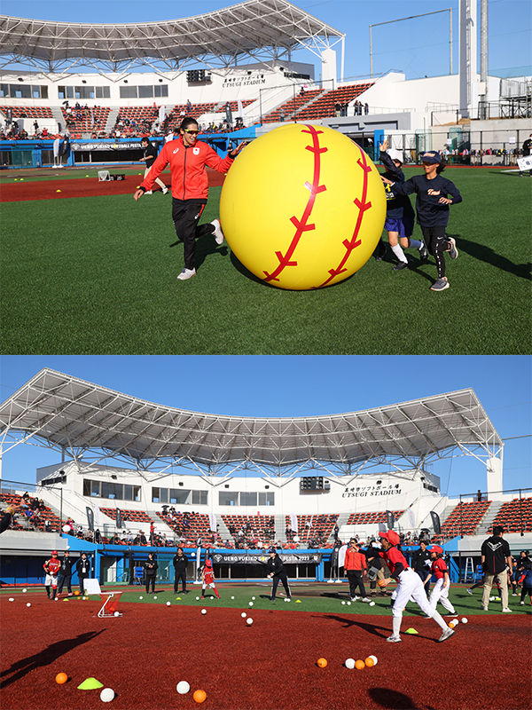 上野由岐子選手が子供たちとソフトボールで交流「UENO YUKIKO SOFTBALL FESTA 2023」を開催