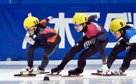 １５歳関口が１５００ｍＶ 全日本ショートトラック第１日