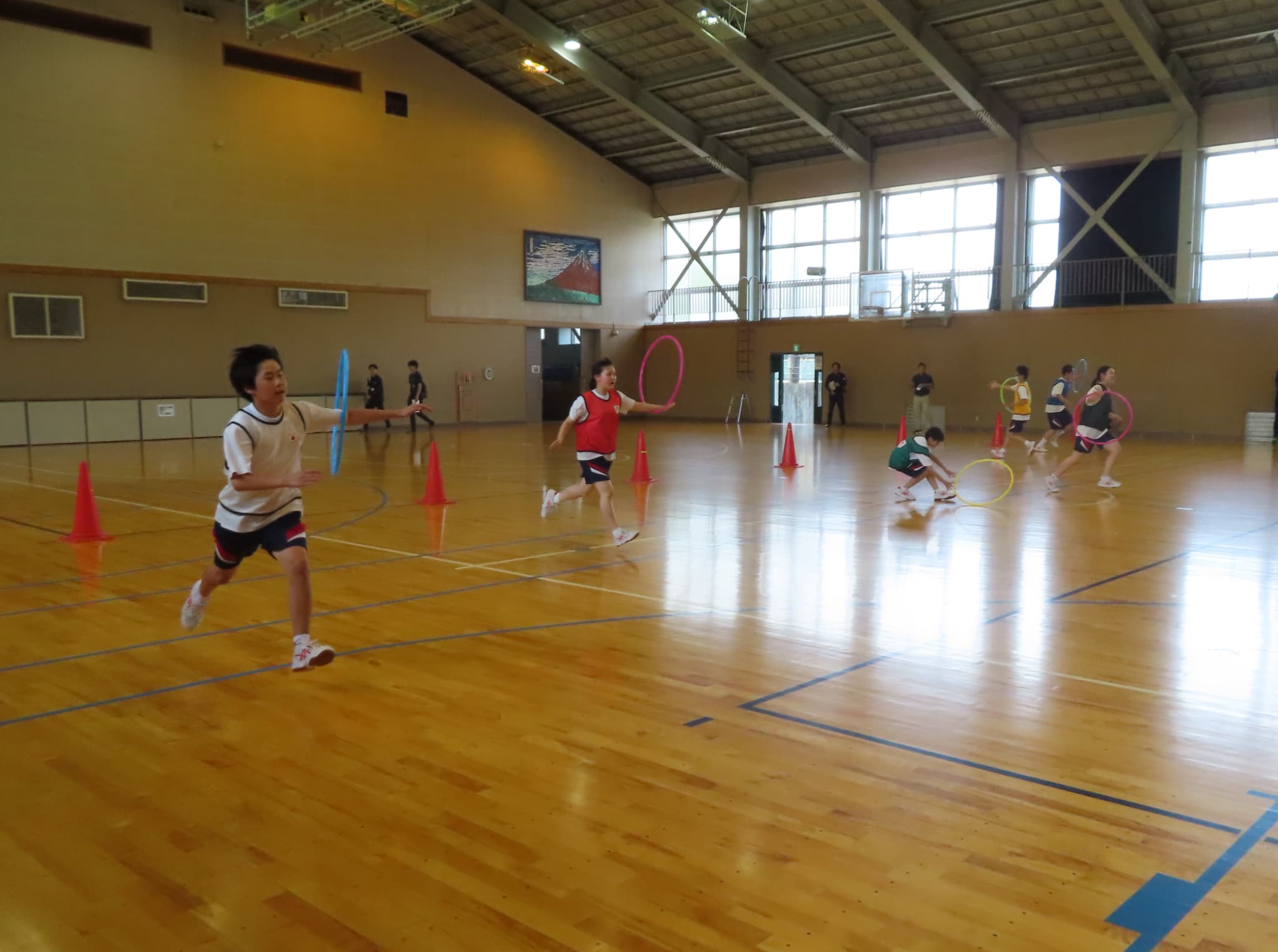 トライリレーのフラフープ回し